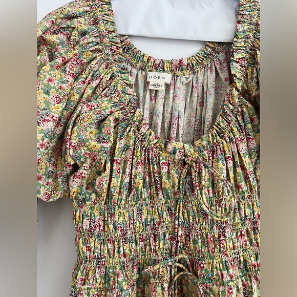 Doen ISCHIA DRESS -- CHRYSANTHEMUM SKY FLORAL - Picture 8 of 11